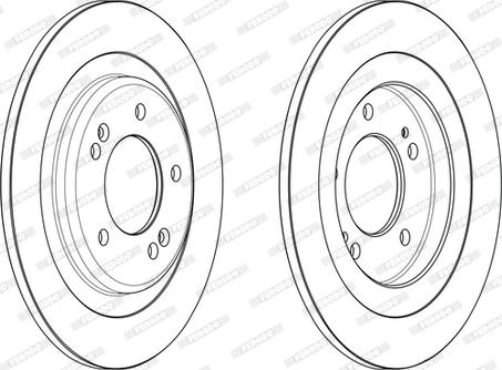 Ferodo DDF2482C - Тормозной диск autospares.lv