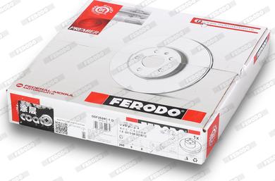 Ferodo DDF2524C-1-D - Тормозной диск autospares.lv