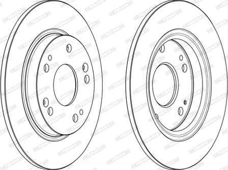 Ferodo DDF2524C - Тормозной диск autospares.lv