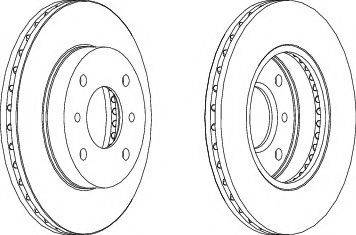 Ferodo DDF260-1 - Тормозной диск autospares.lv