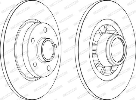 Ferodo DDF2602-1 - Тормозной диск autospares.lv