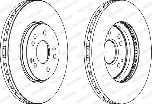 Ferodo DDF268 - Тормозной диск autospares.lv