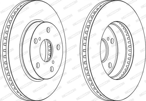 Ferodo DDF2634C - Тормозной диск autospares.lv