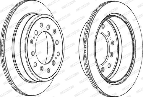 Ferodo DDF2094C-D - Тормозной диск autospares.lv