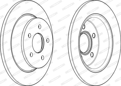 Ferodo DDF2058C - Тормозной диск autospares.lv