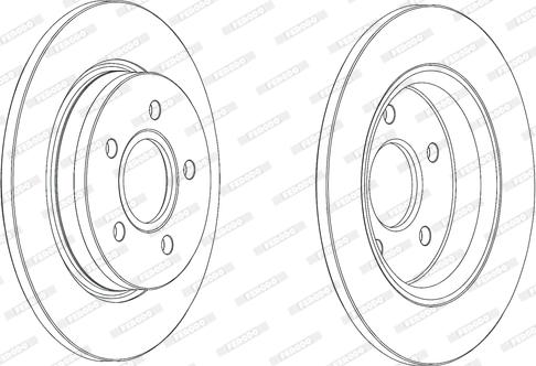 Ferodo DDF2061C - Тормозной диск autospares.lv