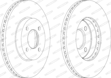 Ferodo DDF2067C - Тормозной диск autospares.lv