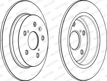 Ferodo DDF2067C - Тормозной диск autospares.lv