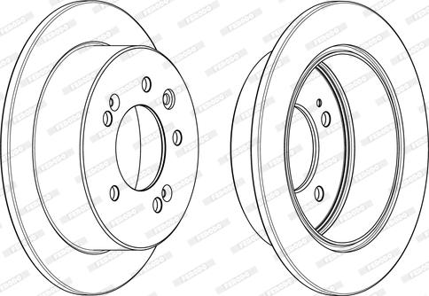 Ferodo DDF2005C - Тормозной диск autospares.lv