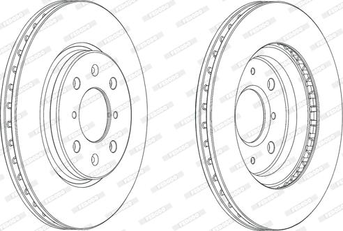 Ferodo DDF2070C - Тормозной диск autospares.lv