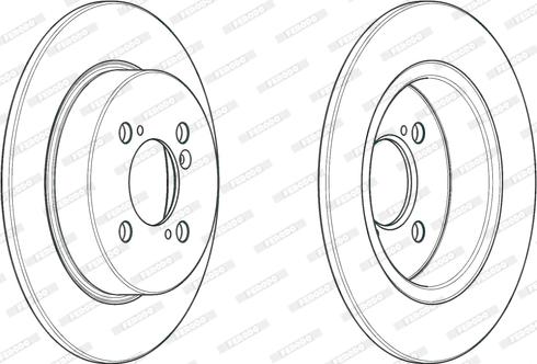 Ferodo DDF2071C - Тормозной диск autospares.lv