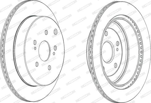 Ferodo DDF2072C - Тормозной диск autospares.lv