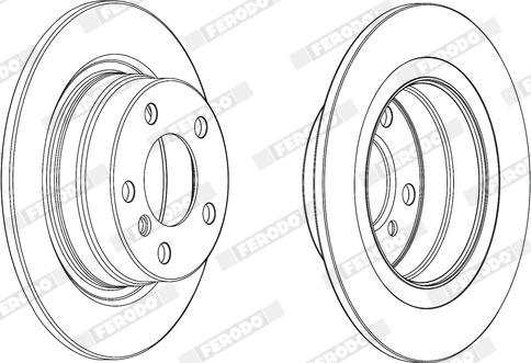 Ferodo DDF2197X - Тормозной диск autospares.lv