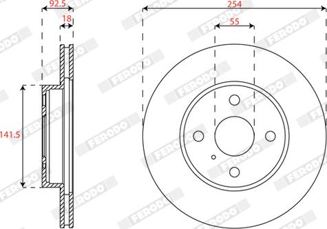 Ferodo DDF2166 - Тормозной диск autospares.lv