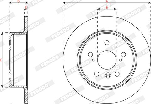 Ferodo DDF2160 - Тормозной диск autospares.lv