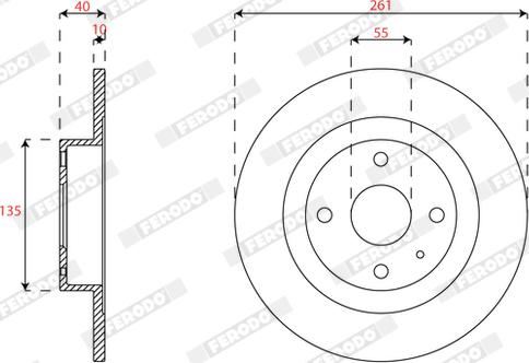 Ferodo DDF2162 - Тормозной диск autospares.lv