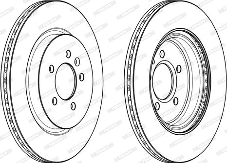 Ferodo DDF2188C - Тормозной диск autospares.lv