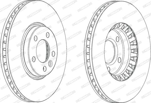 Ferodo DDF2182C - Тормозной диск autospares.lv