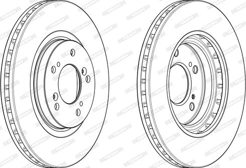 Ferodo DDF2175 - Тормозной диск autospares.lv