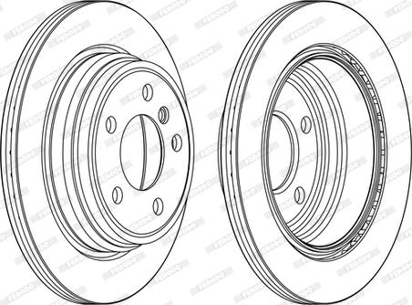 Ferodo DDF2313C-D - Тормозной диск autospares.lv