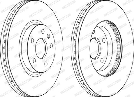 Ferodo DDF2337C - Тормозной диск autospares.lv