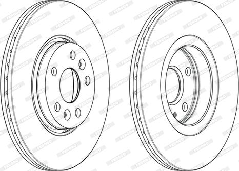 Ferodo DDF2266 - Тормозной диск autospares.lv