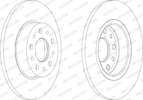 Ferodo DDF2286 - Тормозной диск autospares.lv