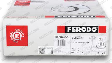 Ferodo DDF2280P-D - Тормозной диск autospares.lv