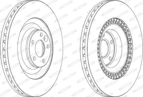 Ferodo DDF2222C - Тормозной диск autospares.lv