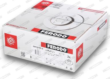 Ferodo DDF2276P-D - Тормозной диск autospares.lv