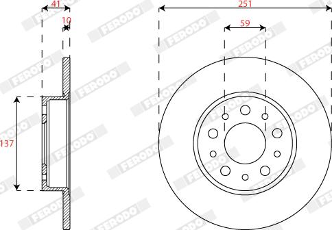 Ferodo DDF2777C - Тормозной диск autospares.lv