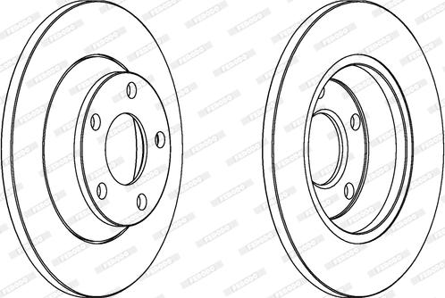 Ferodo DDF759 - Тормозной диск autospares.lv