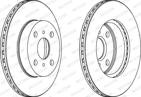 Ferodo DDF775 - Тормозной диск autospares.lv