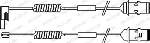 Ferodo FAI110 - Сигнализатор, износ тормозных колодок autospares.lv