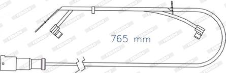 Ferodo FAI174 - Сигнализатор, износ тормозных колодок autospares.lv