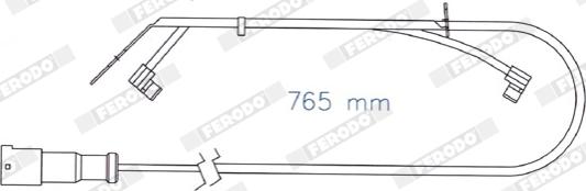Ferodo FAI174 - Сигнализатор, износ тормозных колодок autospares.lv