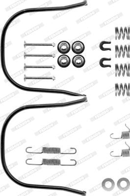 Ferodo FBA112 - Комплектующие, барабанный тормозной механизм autospares.lv