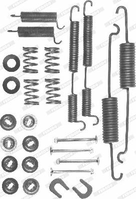 Ferodo FBA87 - Комплектующие, барабанный тормозной механизм autospares.lv