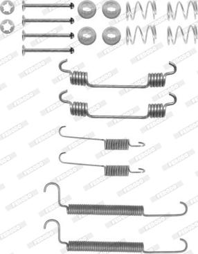 Ferodo FBA212 - Комплектующие, барабанный тормозной механизм autospares.lv