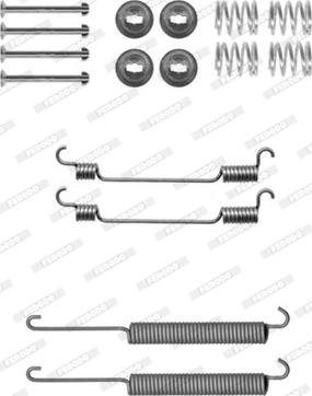 Ferodo FBA228 - Комплектующие, барабанный тормозной механизм autospares.lv