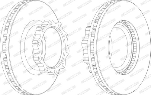 Ferodo FCR147A - Тормозной диск autospares.lv