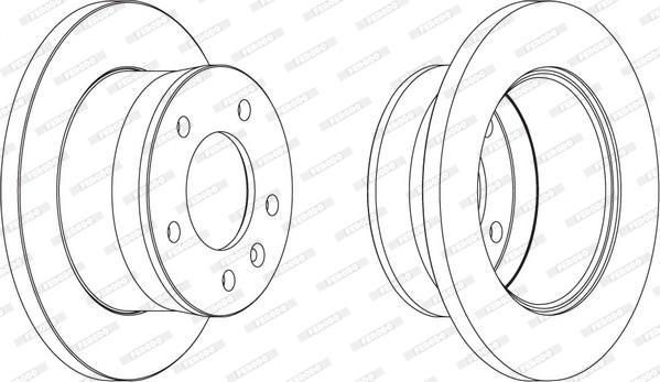 Ferodo FCR154A - Тормозной диск autospares.lv