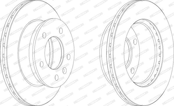 Ferodo FCR153A - Тормозной диск autospares.lv