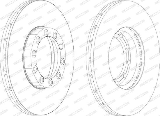 Ferodo FCR169A - Тормозной диск autospares.lv