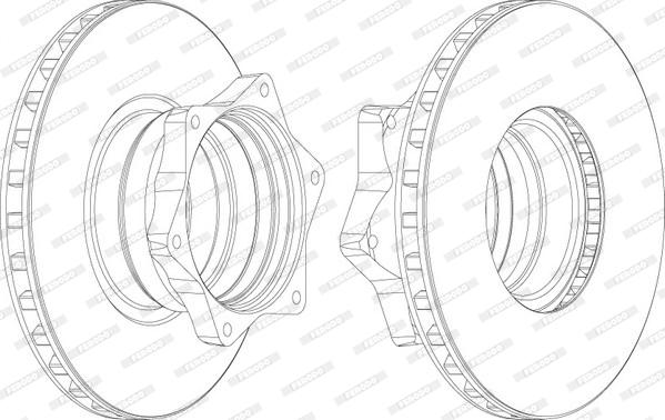 Ferodo FCR165A - Тормозной диск autospares.lv