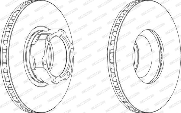 Ferodo FCR163A - Тормозной диск autospares.lv