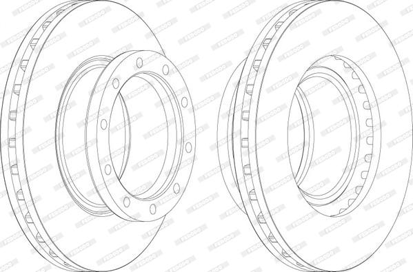 Ferodo FCR167A - Тормозной диск autospares.lv