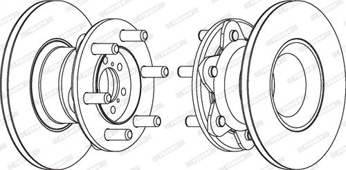 Ferodo FCR104A - Тормозной диск autospares.lv