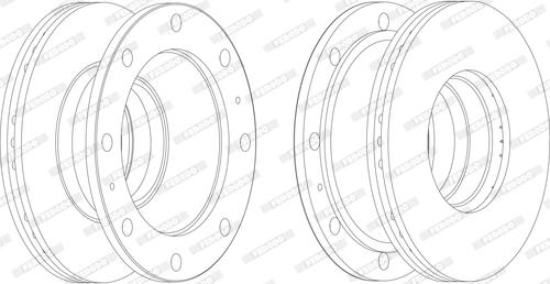 Ferodo FCR106A - Тормозной диск autospares.lv