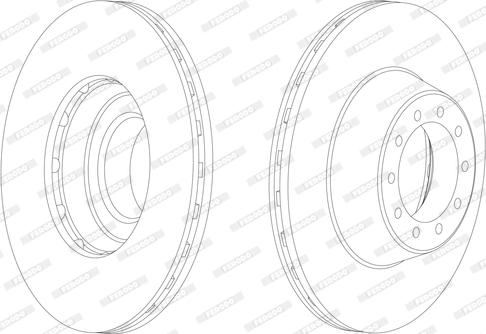 Ferodo FCR100A - Тормозной диск autospares.lv